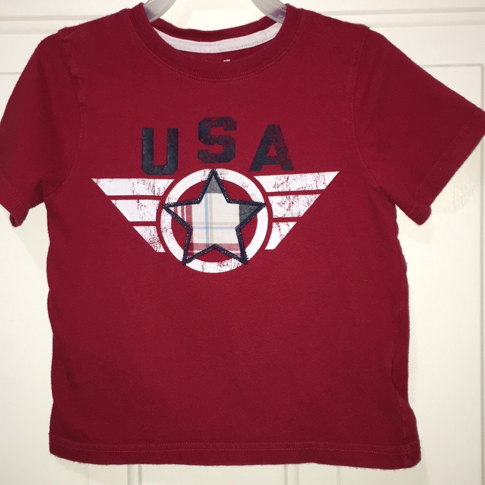 Plaid Star USA Tee